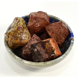 Leopardite Jasper Rough Stone Colorful Natural Crystal Orbicular Orbs Leopardskin Mineral Cab from Brazil - 5PCS