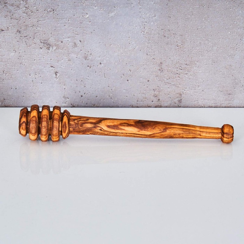 Honey Stick Approx. Height 14 cm Olive Wood Including Honey