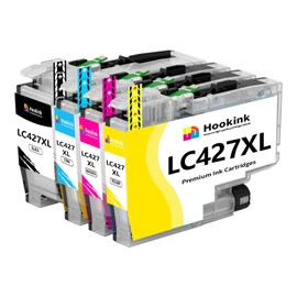 Hookink LC427XL LC 427XL Cartridges Compatible with Brother LC-427XL LC-427VAL Printer Cartridges for Brother MFC-J5955DW MFC-J6955DW HL-J6010DW MFC-J6957DW MFC-J6959DW Printers.