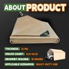 RAINDEWAY 6x20 Feet Heavy Duty Tarp,12 Mil Tan Waterproof Poly
