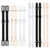 JELIEE 12 PCS Bra Strap Holders for Slipping Bra Strap Clips Elastic Straps Adjustable Bra Band Women's Non-slip Elastic Bra Strap Extender Keep Bra Straps In Place Extender Bra Accessories