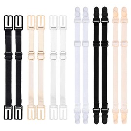 JELIEE 12 PCS Bra Strap Holders for Slipping Bra Strap Clips Elastic Straps Adjustable Bra Band Women's Non-slip Elastic Bra Strap Extender Keep Bra Straps In Place Extender Bra Accessories