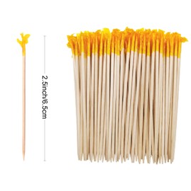 BLUE TOP Wood Frill Picks Toothpicks 2.5 Inch Value Pack 1600pcs,Cocktail Party Toothpicks Wood Decorative toothpicks