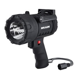 400 Lumen Rechargeable Waterproof LED Braun Spotlight, Black