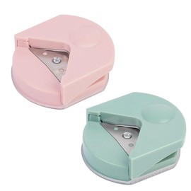 2 Pieces Corner Rounder, Portable Corner Punch, Corner Cutter, Mini Corner Round, Portable Stainless Steel Corner Cutter for Laminating Pouches, Paper, Photo Cards, Scrapbooking, Crafts, DIY