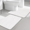 YIHOUSE Memory Foam Bathroom Rug Sets 2 Piece, Ultra Absorbent