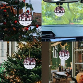 Our First Christmas Ornament 2024 for Newlywed Husband Wife for Couple Just Married Ornaments for Couples Newlywed Wedding Gifts 1st Married Christmas Ornaments