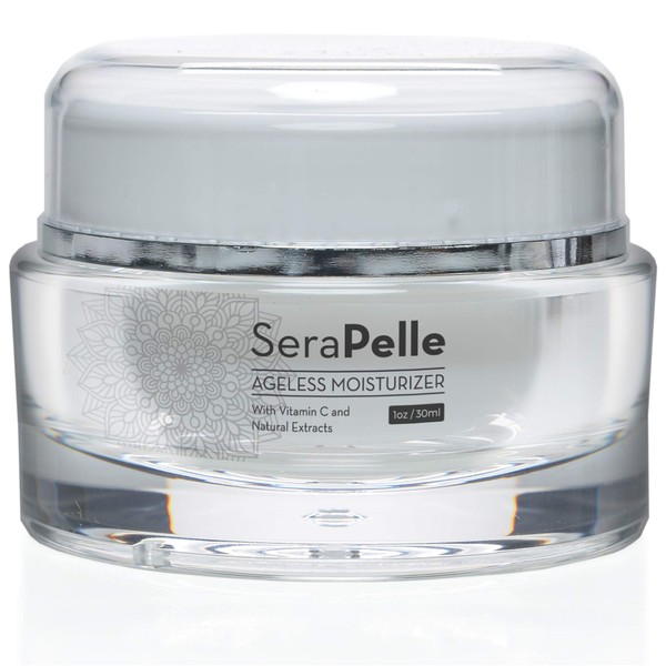 SeraPelle Ageless Moisturizer - With Vitamin C and Natural Extracts - Increase Collagen and Elastin - Deeply Hydrate Skin and Diminish Fine Lines