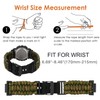 Abanen Nylon Braided Watch Band Paracord Strap with Adjustable Safety