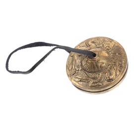 Kisangel Copper Finger Cymbals Lightweight Percussion Zills Instrument for Dancer Party and Ethnic Music Performances Portable Hand Cymbals Enhancing Rhythm and Coordination Skills