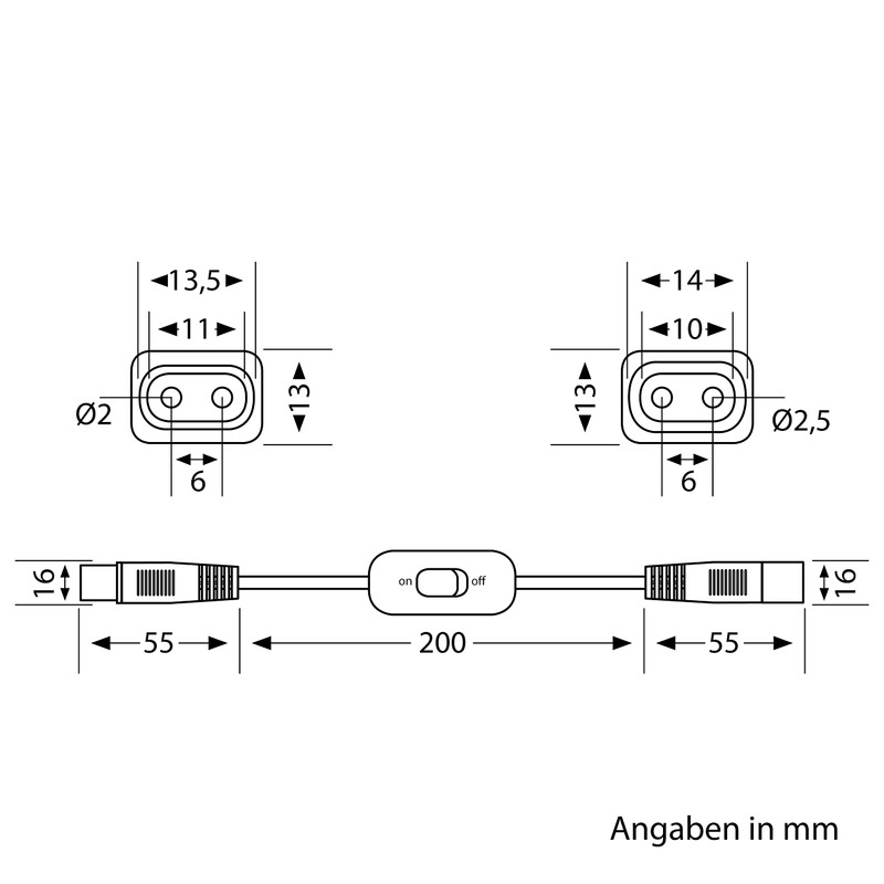 parlat 20cm Connecting Cable SPIDER With Switch