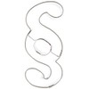 Staedter § Sign Cookie Cutter, Stainless Steel Silver, 30 x