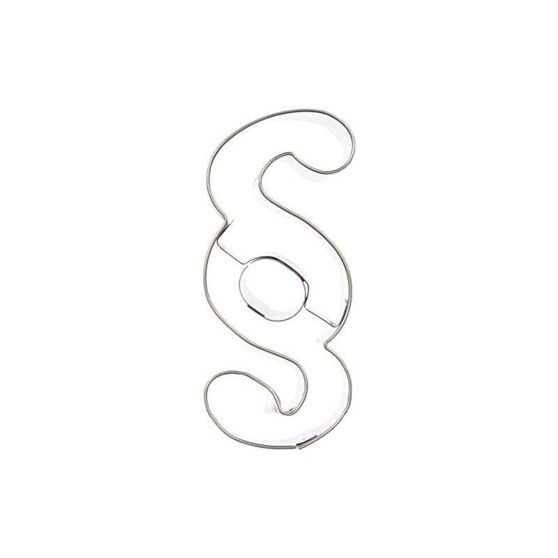 Staedter § Sign Cookie Cutter, Stainless Steel Silver, 30 x