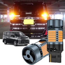 Voxy Noah 60 Series 70 Series 80 Series 90 Series Compatible LED Turn Signal Light T20/T20 Pinch Part Difference Amber 2016 SMD Chip with Cooling Fan Built-in Canceller 7440 Anti-High Beam