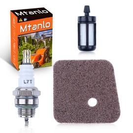 Mtanlo Air Fuel Filter Spark Plug For Stihl FS38 FS45 FS46 FS55 HS45 FC55 KM55 String Trimmer Parts, Air Filter, Fuel Filter, L7T Spark Plug