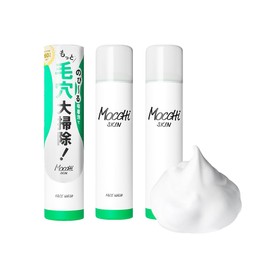 Mocchskin Adsorption Foam Facial Cleansing Foam, Carbonated Facial Cleansing, Enzyme, No Foaming Needed, Pore Cleansing WHT, 5.3 oz (150 g) x 3 Bottles