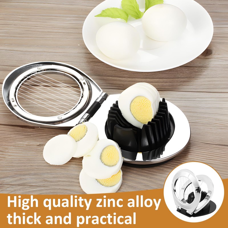 Sharelove Egg Slicer Multifunctional Stainless Steel Egg Slicer for Boiled