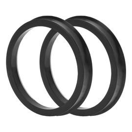 TUCKBOLD Car Wheel Hub Centric Rings Durable Wheels Center Shaft Shock Absorbing Hubrings Black 2 Pcs OD 75.1mm to ID 63.4mm Plastic
