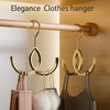 Kabquluz Unique Twist Design Bag Hanger Purse Hooks Closet Rod