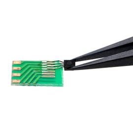 Engineer PTZ-45 ESD Tweezers, Anti-Static Treatment, Tapered Type, 5.1 inches (130 mm)