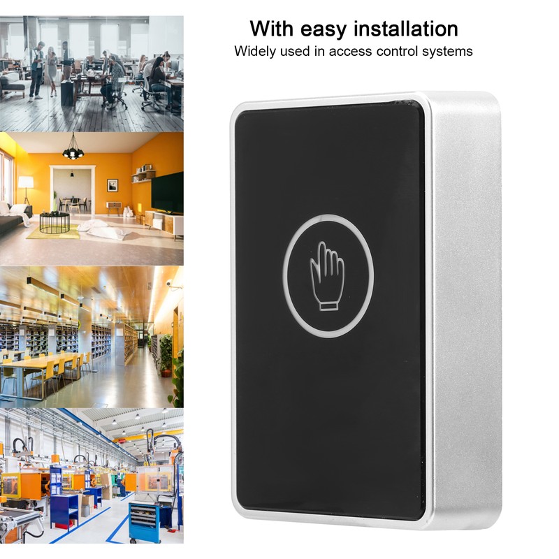 Door Exit Button LED Infrared Access Control Backlit Switch ABS