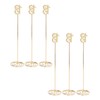 6pcs Metal Wedding Table Numbers Rust Prevention Thickened Tall Table