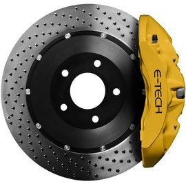 Netagon Car Brake Caliper Quick Drying High Performance Temperature Rating 220 C Paint Kit Set (Yellow)