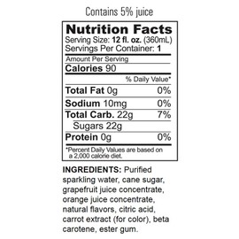 GuS Soda - Star Ruby Grapefruit - 12 oz (12 Glass Bottles)