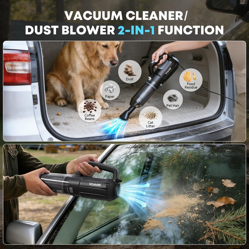 Car Cleaning kit, Car Interior Detailing kit with 10000pa Car