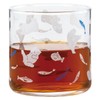 Sun Art Cute Tableware "Polar" White Spotted Glass Soba Choko