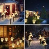 Solar Christmas Pathway Lights, 5 Pack Solar Christmas Decor Santa