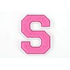 Terry Cloth Letter A-Z | Pink, White | 9.5 cm