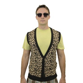 thecostumebase Save Ferris Bueller Vest Day Off Costume Matthew Broderick Sweater (XL)
