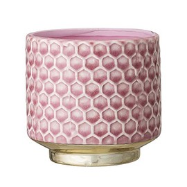 Bloomingville Stoneware Flower Pot Goldy, Indoor Planter, 4,125'', Rose