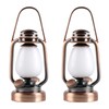 Waldosia 2PCS 1:12 Scale Dollhouse Miniature LED Oil Lamps (Flickering