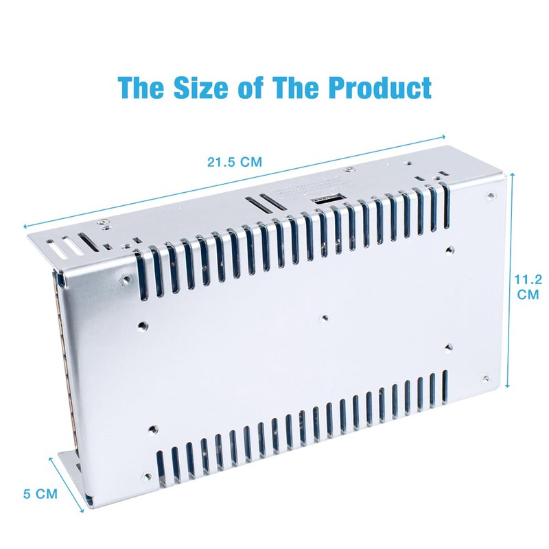 Hosyond 12V 50A 600W Universal Power Supply AC 110V/220V to