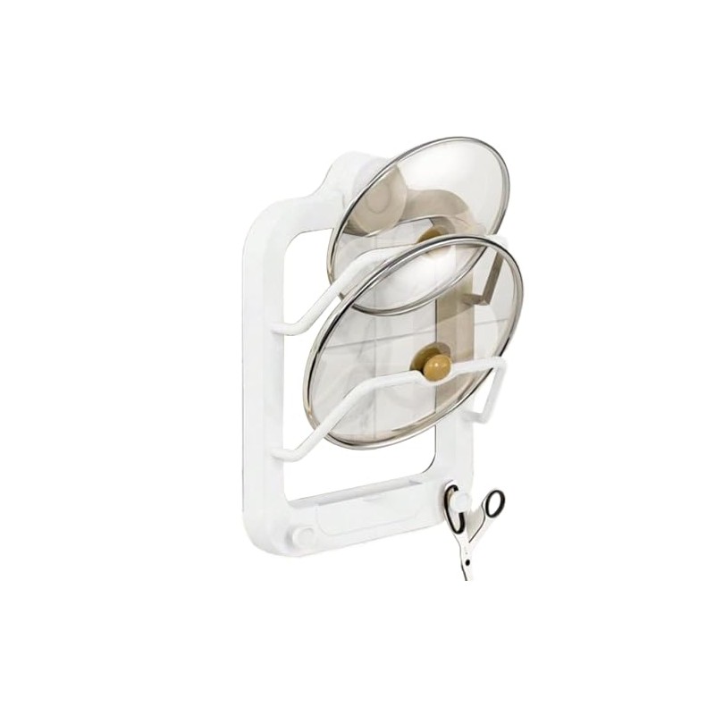 Cabinet Door Pot Lid Holder, Wall Mounted Pot Lid Rack,