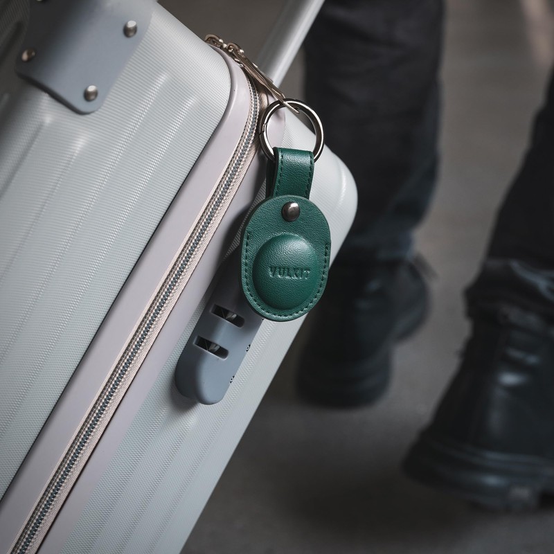 VULKIT AirTag Holder Keychain Full Coverage Protective Case Compatible with