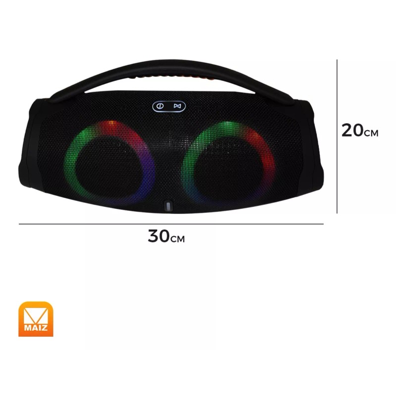 Maíz Bocina Bluetooth Recargable Usb Inalambrica Luz Led Portatil