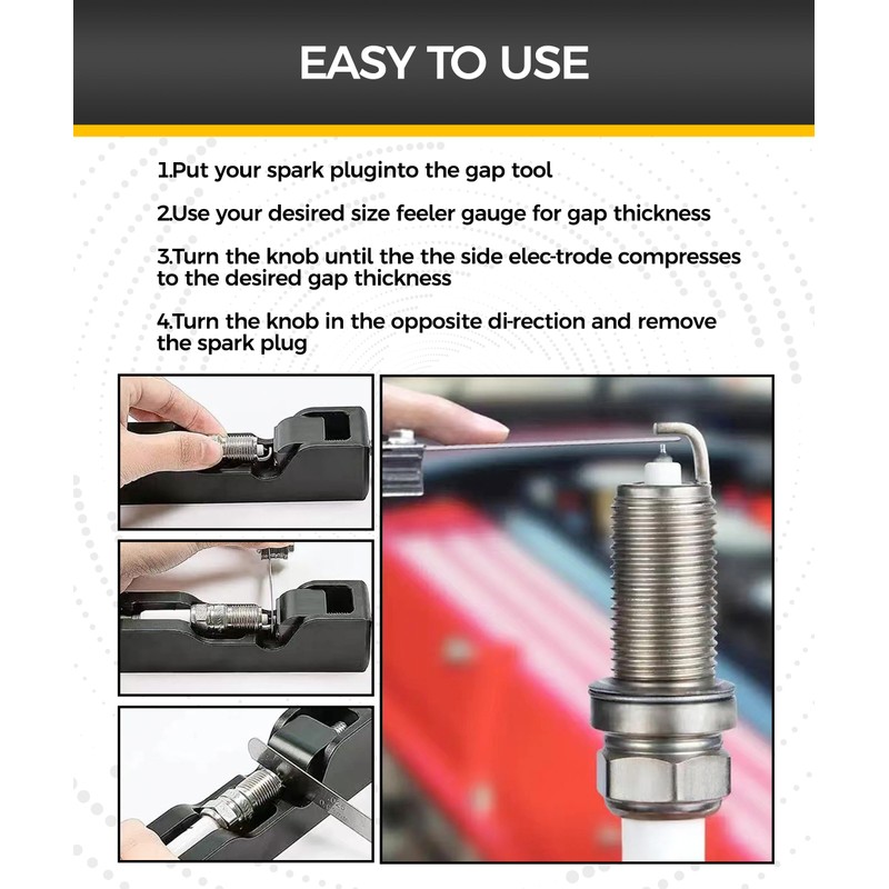 iolory Spark Plug Gap Tool,Automotive Tools,Universal Spark Plug Gapping Adjustment
