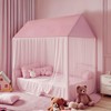 ZRVTM Princess Bed Canopy for Girls - Pink Bed Canopy