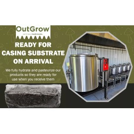 Out-Grow Pasteurized Mushroom Substrate Casing | 1 lb Bag Ready For Use