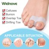 Welnove Pack of 12 Bunion Corrector, Toe Separators with 2