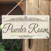 Powder Room - Handmade Shabby Chic Wooden Sign/Plaque
