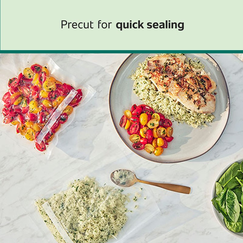 FoodSaver 1-Pint Precut Vacuum Seal Bags with BPA-Free Multilayer Construction
