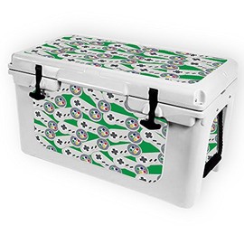 MightySkins (Cooler Not Included) Skin Compatible with RTIC 45 Cooler (2017 Model) - Retro Controllers 1 | Protective, Durable, and Unique Vinyl wrap Cover | Easy to Apply | Made in The USA