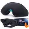 Antifaz Para Dormir Blackout Con Diseño 3D, cubre los 100% los ojos, Bloqueo de luz, Súper suave, Cómoda y ajustable