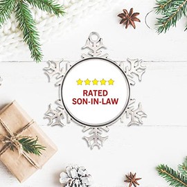 DOREENABE Archery Target Design Gifts and Products Snowflake Pewter Christmas Ornament Hanging Christmas Tree Ornaments Ornament for Christmas Tree Pewter Snowflake Ornament