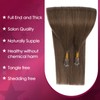 S-noilite Nanoring Real Hair Extensions, Medium Brown, 45 cm, Remy