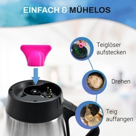 mix-slider Thermomix-Compatible Dough Flower, Dough Remover Accessory For Vorwerk TM5 and TM6 Food Processors, 3D Printed, Made in Germany